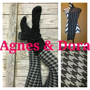 Agnes and Dora houndstooth pattern leggings